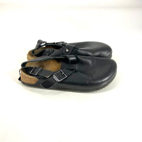Birkenstock Unisex Tokyo Super Grip Black Clogs - Picture 3 of 7